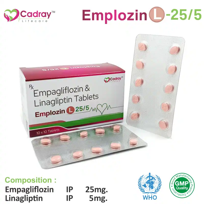 Empagliflozin + Linagliptin Tablet at the best price in PCD Pharma Franchise for SGLT2 Inhibitor, Type 2 Diabetes Management.
